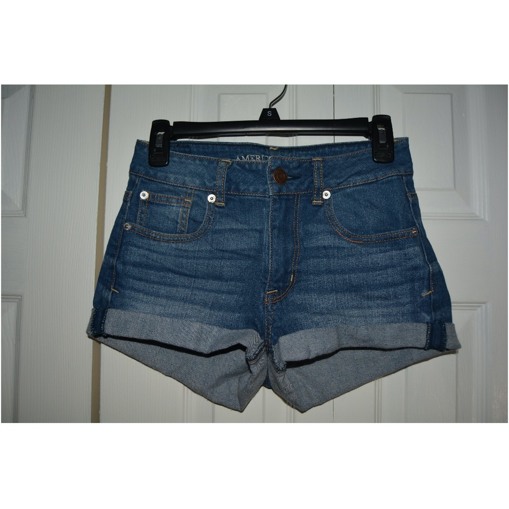 high waisted jean shorts